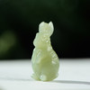【经典】天然和田玉萌宠玉兔挂件  商品缩略图0
