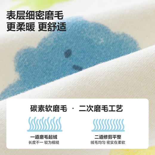 【植物芯】迷你巴拉冬季新款儿童高腰护肚睡衣套装保暖打底 商品图2