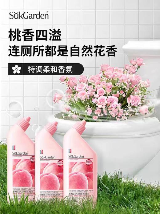 【味敏专用】蔬果园元气白桃香氛洁厕灵除臭除垢洗厕所马桶清洁剂 商品图4