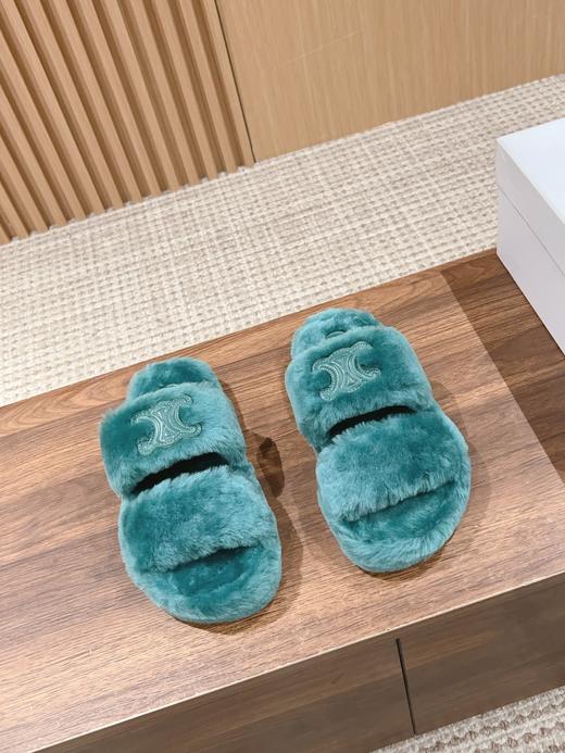 Celin* 凯旋门 经典毛拖 拖鞋 多色可选（HD） 商品图1