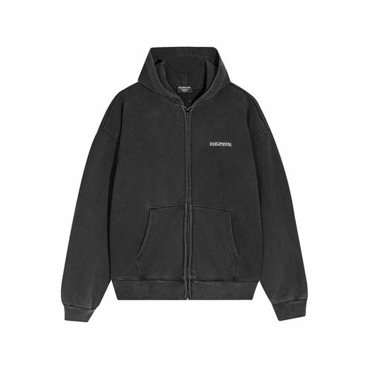 BALENCI*GA 巴黎**家  经典款做旧开衫卫衣（Y*BG） 商品图0