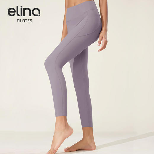 elina一恋普拉提高腰裸感口袋自由裁瑜伽裤 243P21082 商品图0