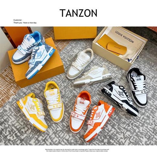 Monogram 花卉的创新，压纹小牛皮， Trainer 运动鞋 商品图0