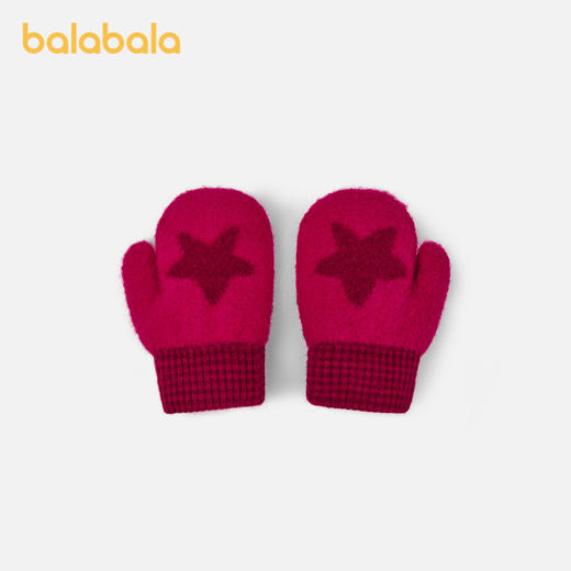 巴拉巴拉儿童手套男童女童包指手套加绒冬季保暖舒适户外休闲新款 商品图1