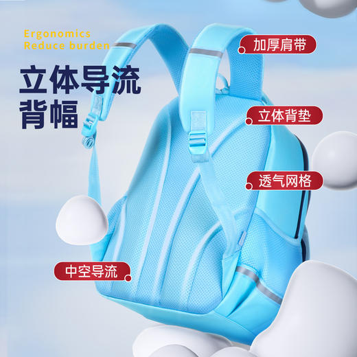 迪士尼书包 儿童1-6年级小学生书包 简约大容量 护脊减负 学校背包双肩包 商品图2