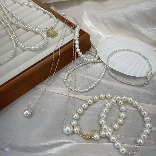 直发 施华洛珍珠系列  进口奥地利施家珍珠+925银 商品图4