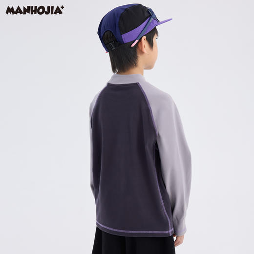 漫画家潮童装24秋冬新款上学骑行远红外升温暖绒打底外穿男童T恤 商品图2