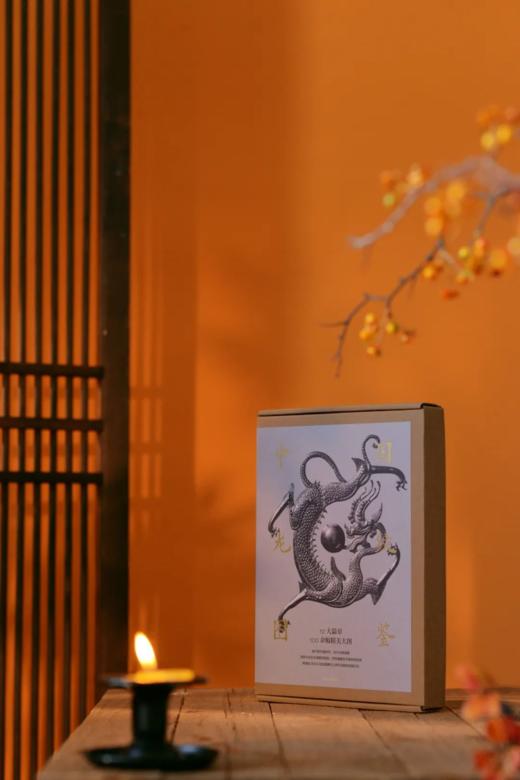 《中国龙纹图鉴》。 随书附赠1款“有龙则灵”光栅卡和2款“龙行好运”杯垫 商品图12