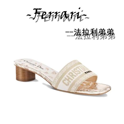 D家 Dway 棉质 舒适休闲 一字拖鞋 女款 商品图5