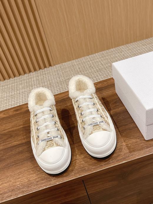 * 老花刺绣 羊毛厚底帆布鞋 休闲运动鞋（HD） 商品图5