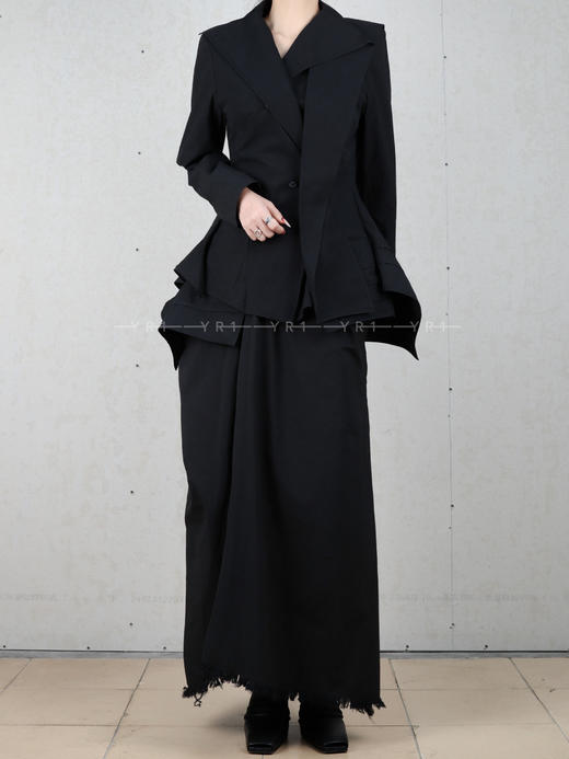 YEHUAFAN｜立体剪裁修身收腰衬衫外套 商品图0