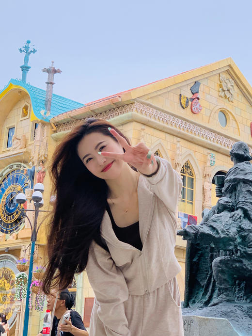 【百图lulu定制】【仿羊绒套装】仿羊绒 柔软细腻暖糯  双头拉链连帽外套 中锋线长裤 套装 商品图10