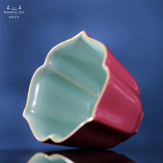 问鼎汝瓷鼎峰系列辛丑胭脂红葵堇杯 商品图1