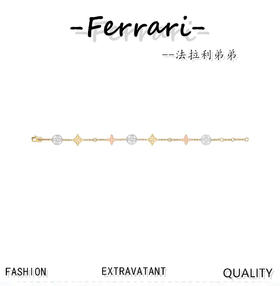 驴家新款天然白贝母五手链！重工款！18k玫瑰金配天然珍珠母贝！