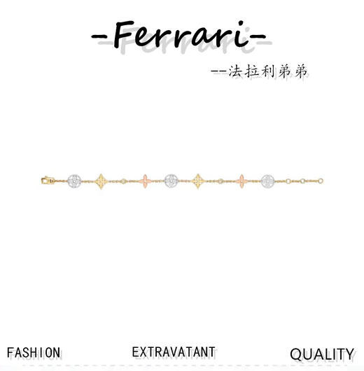 驴家新款天然白贝母五手链！重工款！18k玫瑰金配天然珍珠母贝！ 商品图0