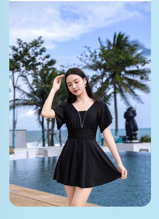 【泳衣+义乳套装】蒂亿曼温泉游泳专用修身泳衣+术后温泉游泳专用义乳 组合装 商品图3