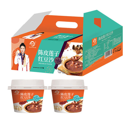 天生好果陈皮莲子红豆沙832g早餐伴侣饱腹方便甜品办公室开盖即食休闲食品 商品图0
