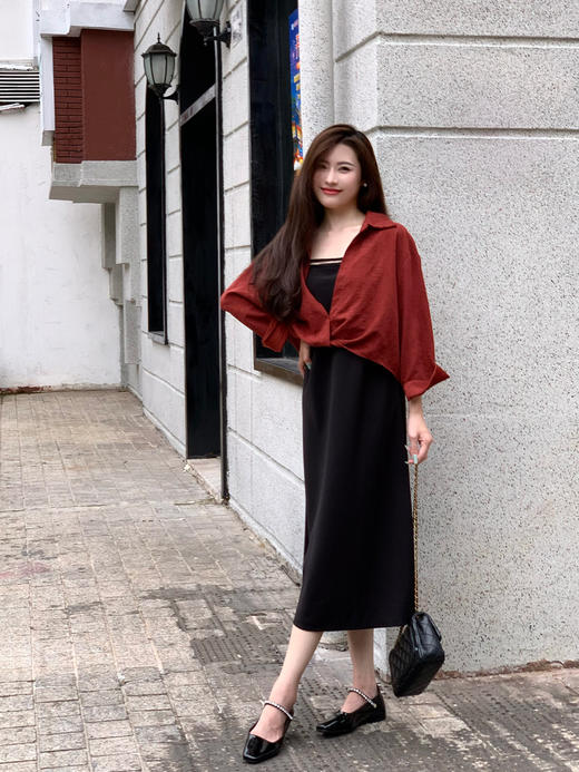 【百图lulu定制】【安可拉衬衫】宽松 气质小众 显瘦遮肉 长袖衬衫 商品图4