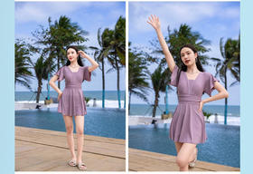 【泳衣+义乳套装】蒂亿曼温泉游泳专用修身泳衣+术后温泉游泳专用义乳 组合装