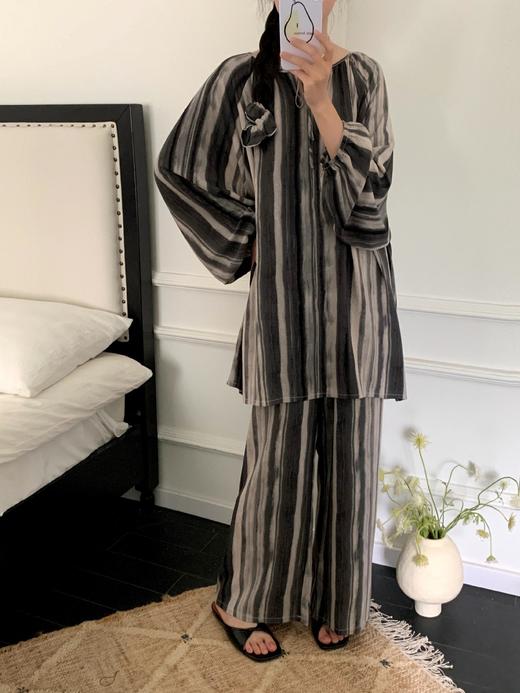 【E选好物】睡衣多巴胺春夏秋季复古风大码多色家居休闲服装可外穿女装-E24082801（下单后5-7天发货） 商品图5