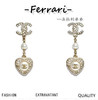 香奶奶   新款满钻爱心耳环 商品缩略图0