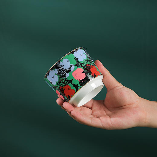 陶溪川 72亼-黑白鲜花水杯 商品图2