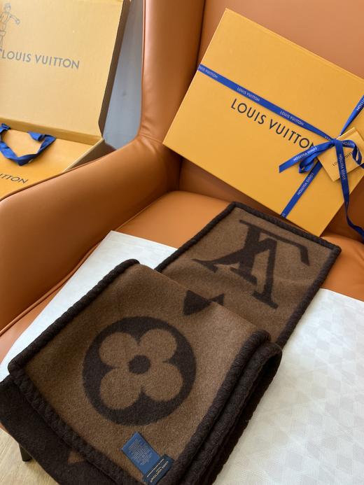 驴家羊绒锁边秀围巾（咖色）正品级 商品图2