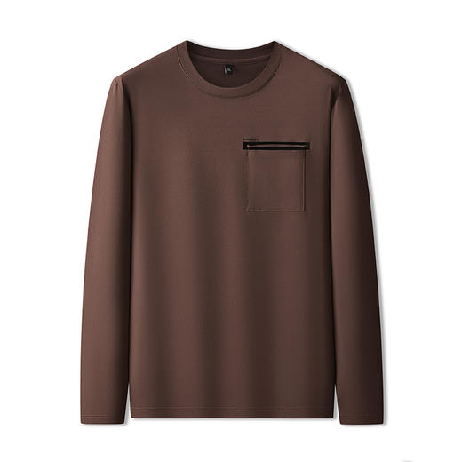 【新款DPF】大依优型大码长袖T恤圆领休闲加肥加大上衣男士胖子体恤打底 商品图5