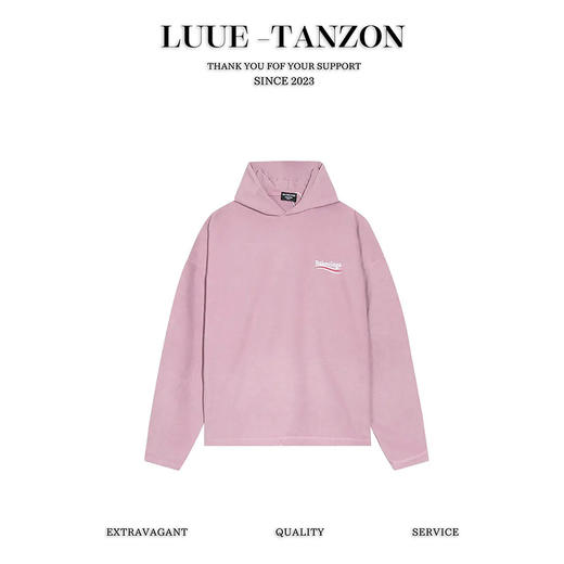 -BALENCI*GA 巴黎**家  新款摇粒绒海浪可乐刺绣连帽卫衣（Y*BG） 商品图0