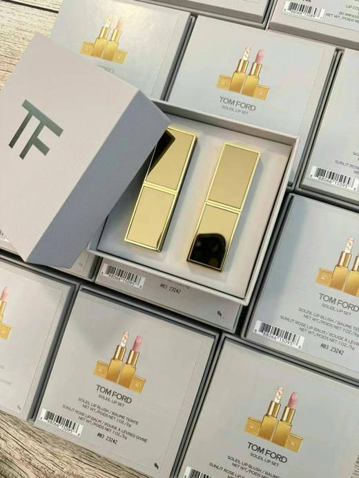 TF流光口红💄套装🎁Tom ford两个唇膏王炸的组合，两个都是唇膏哈😎3克×2支等于6g✔️✔️-2👍👍TOMFORD 限量款24K金箔✨变色润唇膏 商品图6