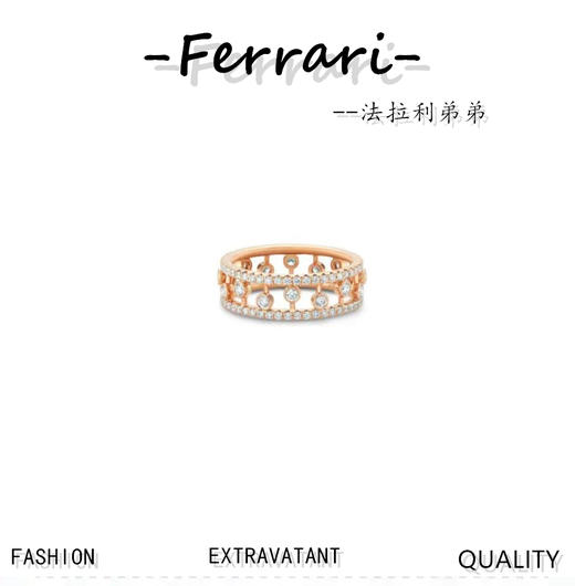 DeBe*rs戒指 满logo刻字款 多钻戒指 商品图0