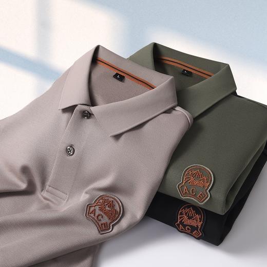 【莱赛尔】【100%棉】【新款DK】大依优型大码长袖Polo衫翻领纯棉男士加肥加大休闲大码男装宽松长袖体恤上衣 商品图1