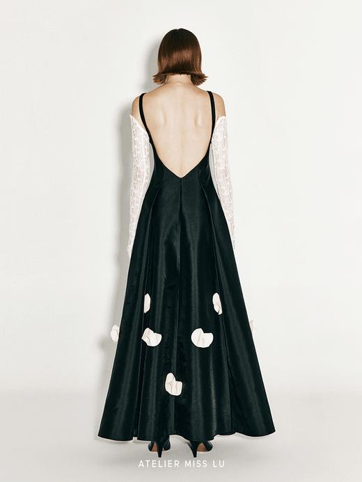 【芙洛拉】兰花造型裁片设计华丽大摆礼服长裙 商品图2