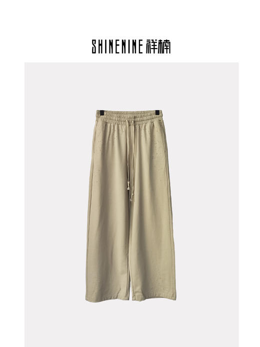 W413936245破洞直筒针织裤 商品图2