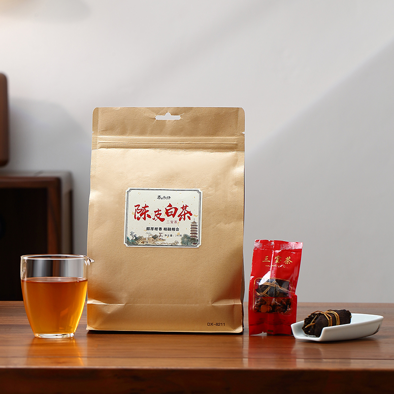 春之秘语丨三宝茶 陈皮白茶 2018年新会陈皮+2018年福鼎白茶 250g