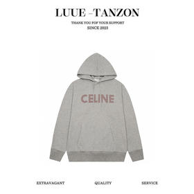 Celin* 凯旋么 秋冬胶囊系列 字母连帽卫衣（Y*BG）