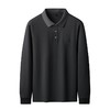 【双股丝光长绒棉】【100%棉】【新款DK】大依优型大码长袖Polo衫翻领纯棉男士加肥加大休闲大码男装宽松长袖体恤上衣 商品缩略图6