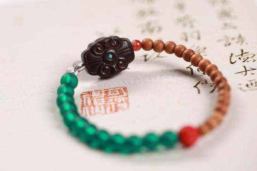 LSTX0178°墨轩·老山檀香水晶手串 商品图1