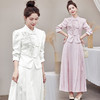 设计感中式显瘦套装富家千金，日常通勤外套裙子两件套HR-ZMFS24306 商品缩略图2