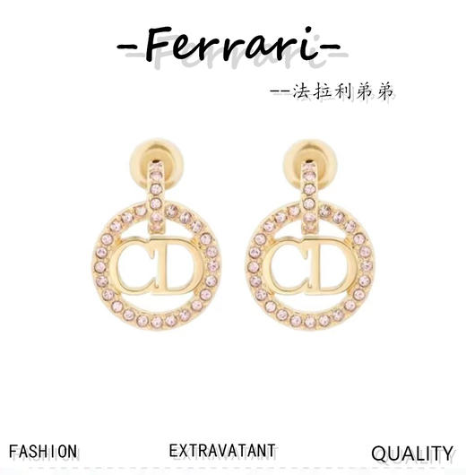D家 2023新款一线大牌都爱 新品字母耳环 商品图0