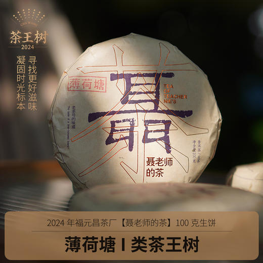 【聂老师的茶】2024年薄荷塘一类茶王树100克生饼 商品图0