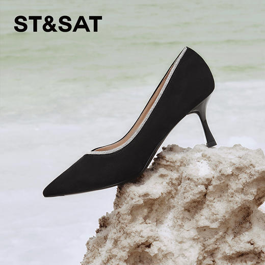 星期六优雅钻条尖头细高跟SSC3111094 商品图0