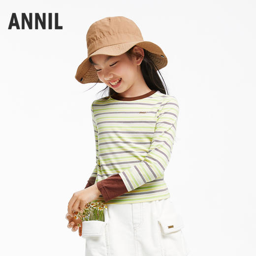 女童多彩条纹打底衫安奈儿童装实体店同款AG431618 商品图2