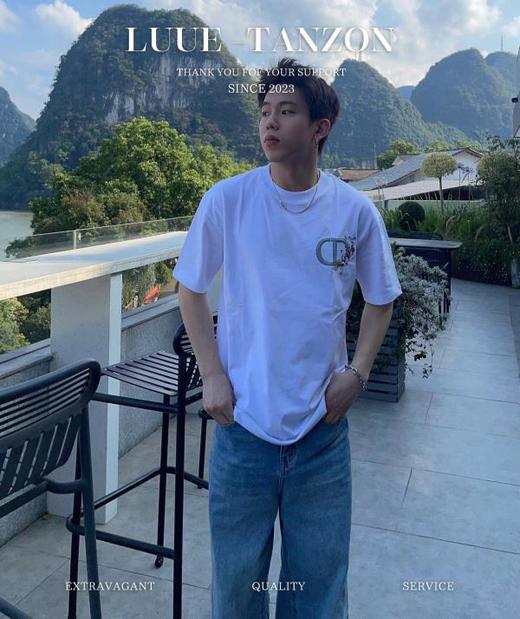 迪家 新款字母胸前刺绣短袖男女同款（Y*BG） 商品图2