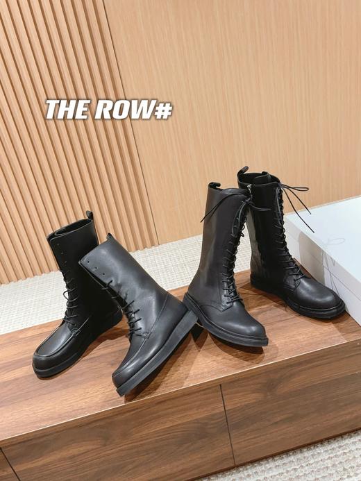 【莞产】The row又出高级货了！百搭时尚款系带骑士中筒靴（DH） 商品图1