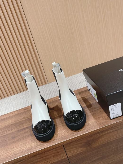 【莞产】CHAN*L 小香 秋冬新款厚底一脚蹬短靴（DH） 商品图1