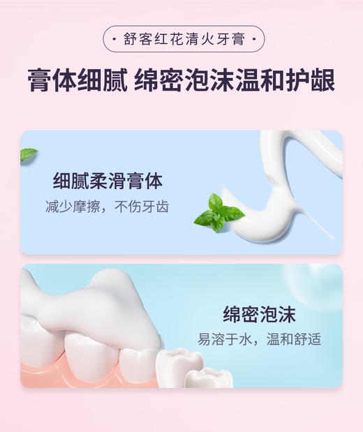 【品牌内购】舒客红花清火牙膏120g 降火护龈-B 商品图5