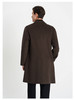callisto咖啡色绵羊毛毛呢大衣 商品缩略图4