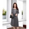 9/1奢姿大码女装2024秋季木耳领气质百褶两件套胖妹妹时尚简约套装9943930008 商品缩略图1