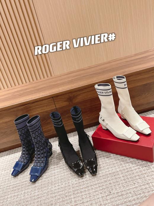 * #袜子靴  RV经典方扣漆皮袜靴 （HD） 商品图1